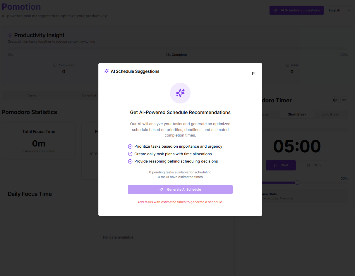 Pomotion: AI-Powered Productivity Suite - Image 6